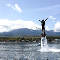 Fly board (fly in the sky with hydraulic pressure)